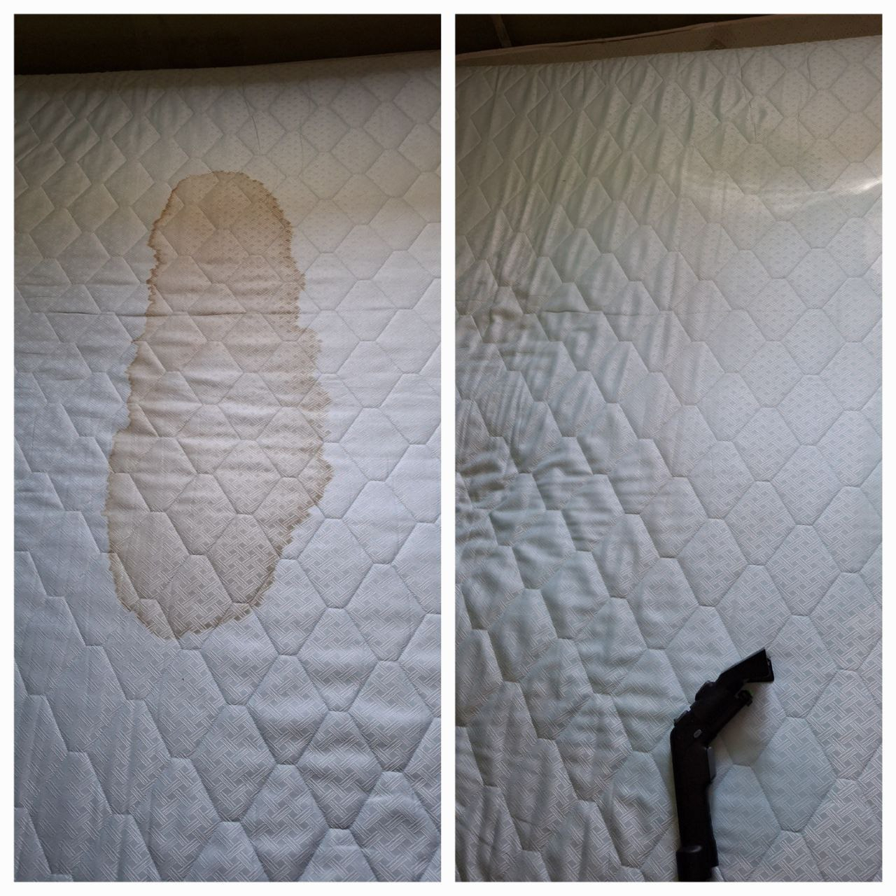 Чистка матраца до та після