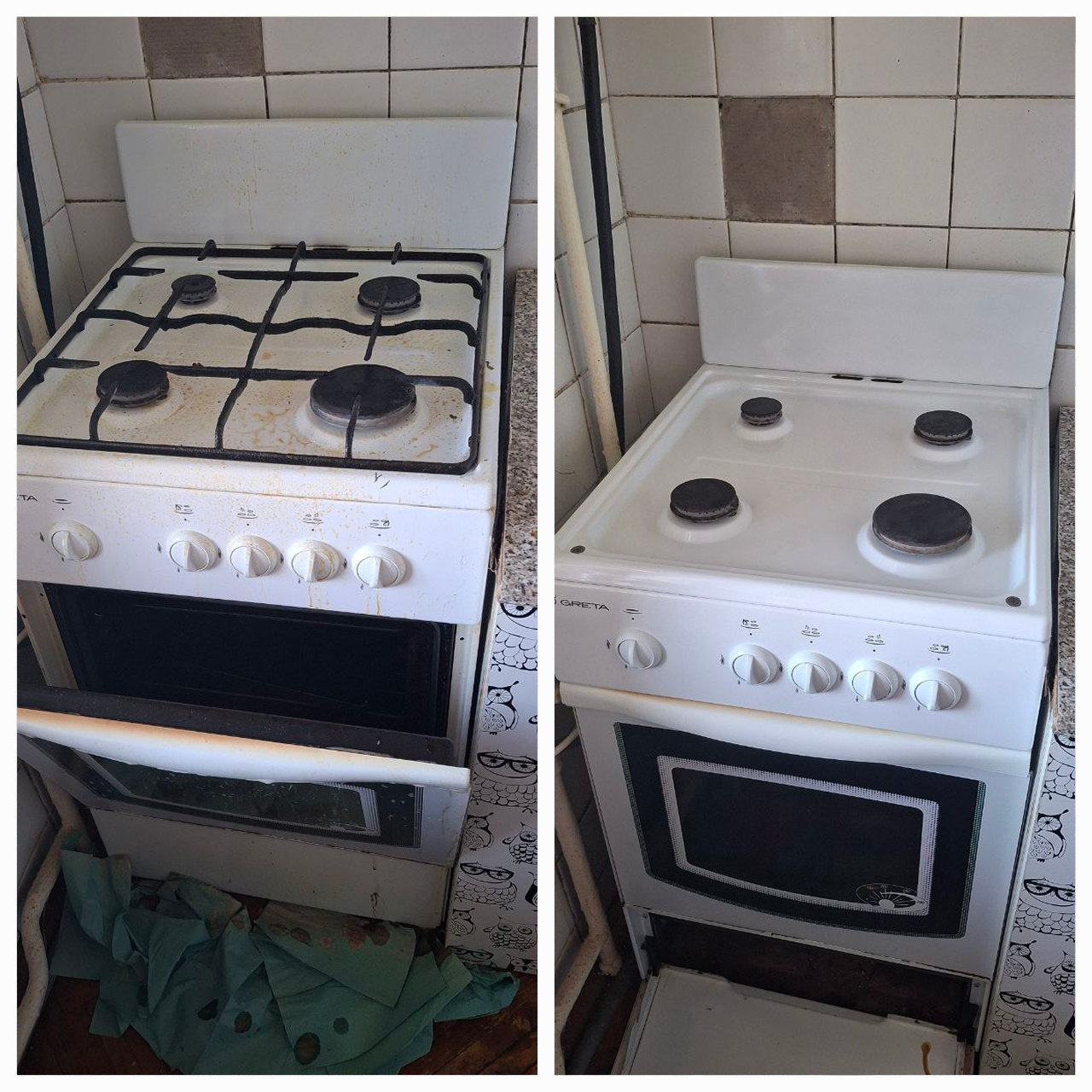 Чистка плити